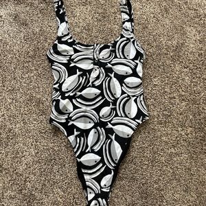 Aerie high leg one piece swim suit